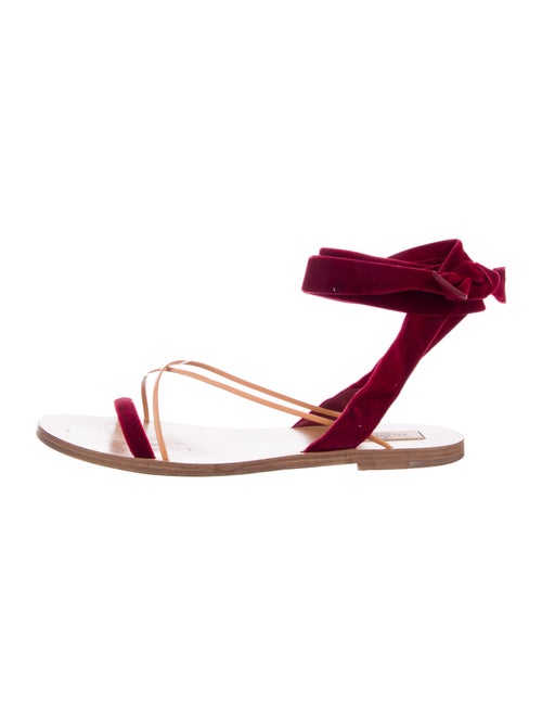 Valentino Velvet Gladiator Sandals