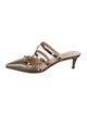 Valentino Rockstud Accents Leather Mules