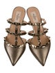 Valentino Rockstud Accents Leather Mules