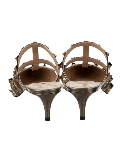 Valentino Rockstud Accents Leather Mules