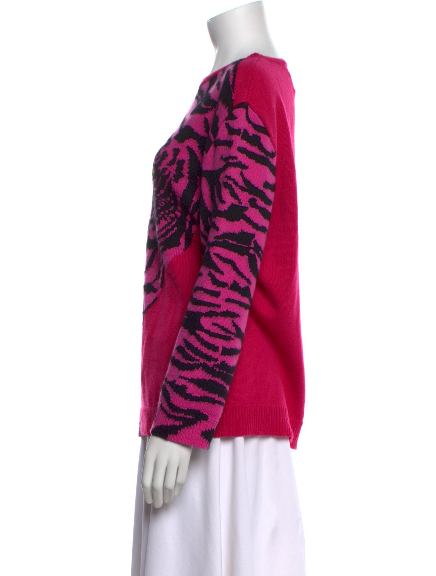 Valentino Cashmere Graphic Print Sweater