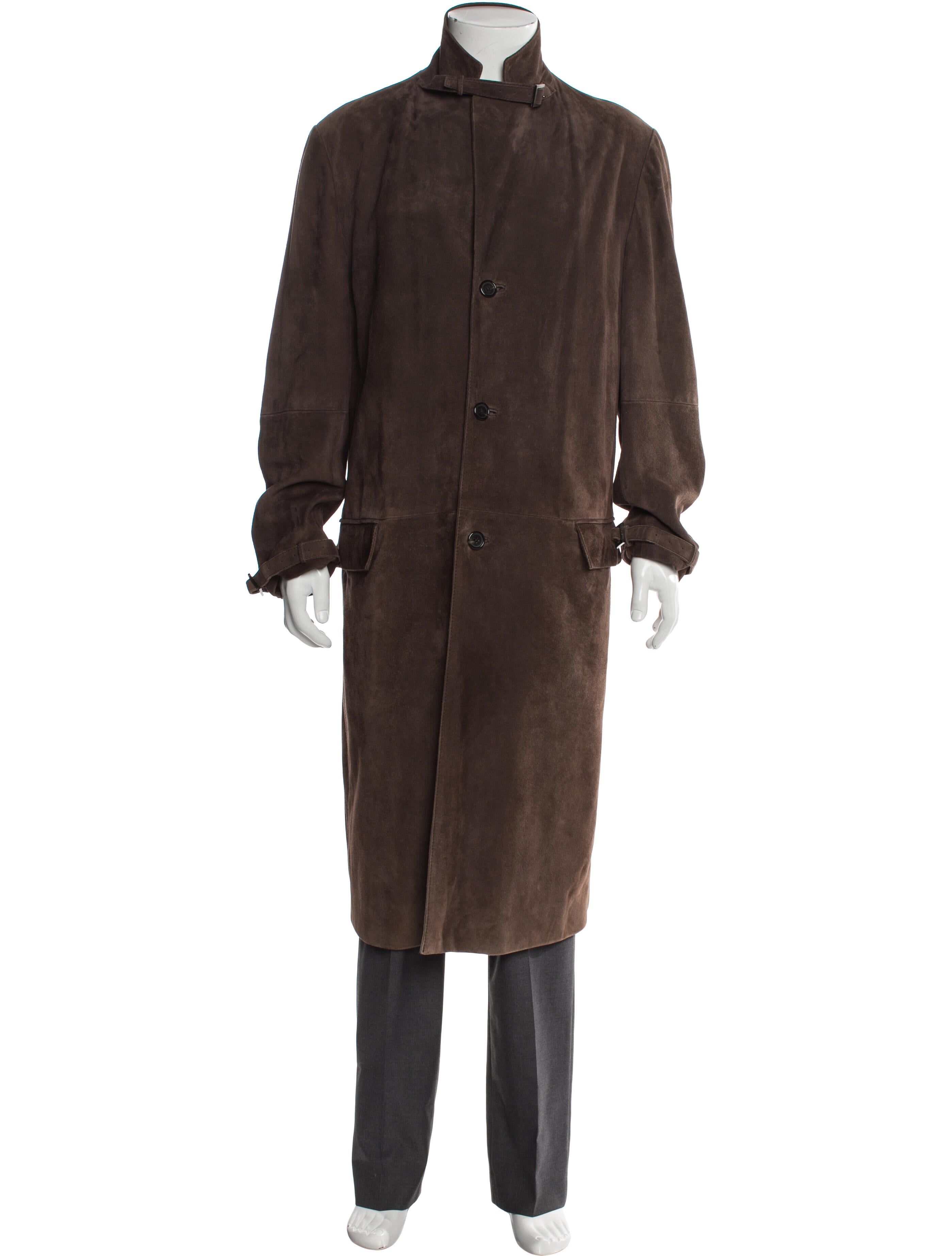 Valentino Lamb Leather Trench Coat