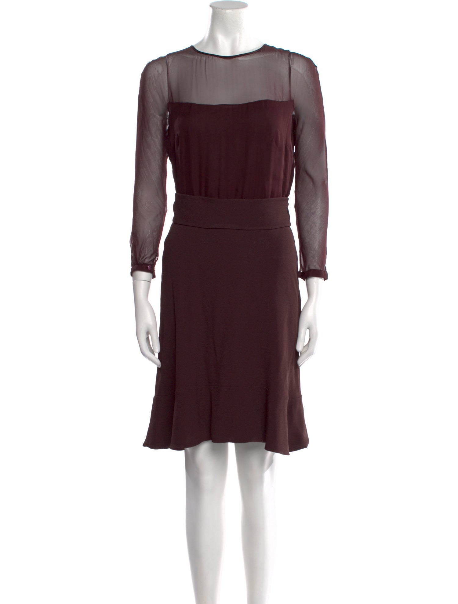 Valentino Silk Knee-Length Dress
