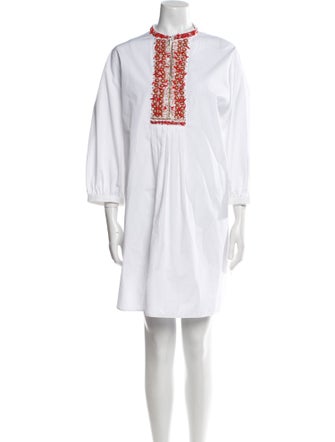 Valentino Crew Neck Mini Dress