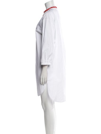 Valentino Crew Neck Mini Dress