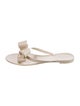 Valentino Rubber Bow Accents Slides