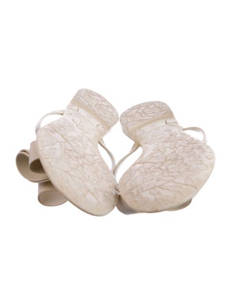 Valentino Rubber Bow Accents Slides