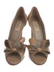 Valentino Patent Leather Bow Accents D'Orsay Pumps