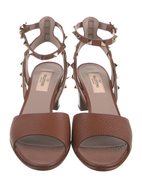 Valentino Rockstud Accents Leather Sandals