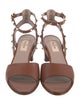 Valentino Rockstud Accents Leather Sandals
