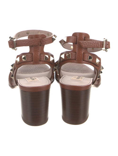 Valentino Rockstud Accents Leather Sandals