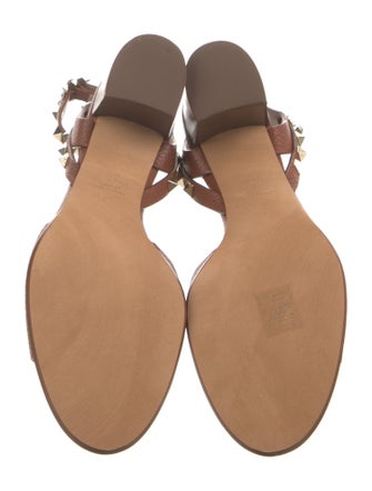 Valentino Rockstud Accents Leather Sandals