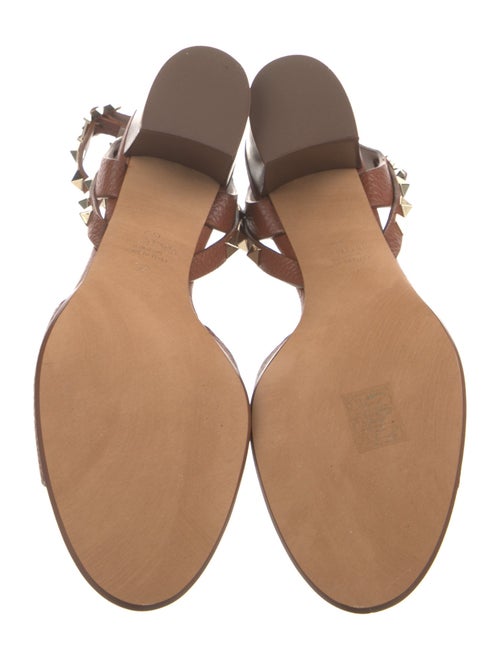 Valentino Rockstud Accents Leather Sandals