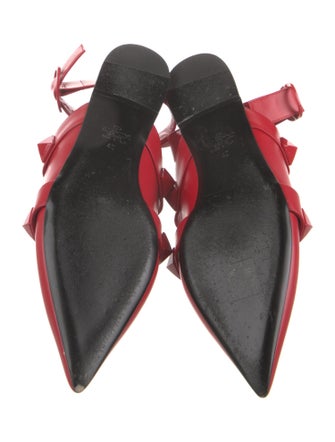 Valentino Rockstud Accents Leather Flats