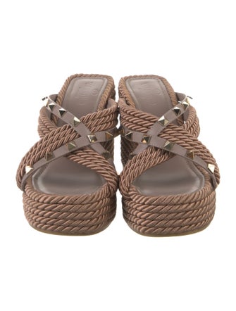 Valentino Rockstud Accents Studded Accents Espadrilles