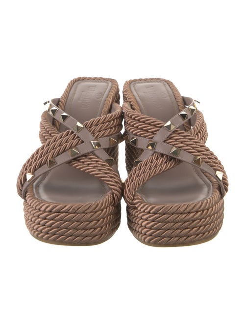 Valentino Rockstud Accents Studded Accents Espadrilles