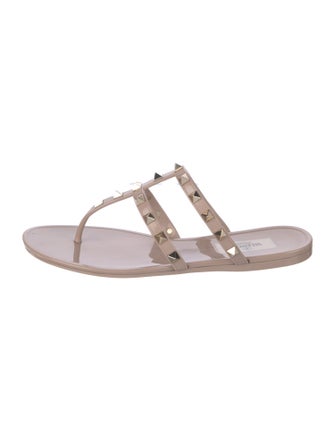 Valentino Rockstud Accents PVC Slides