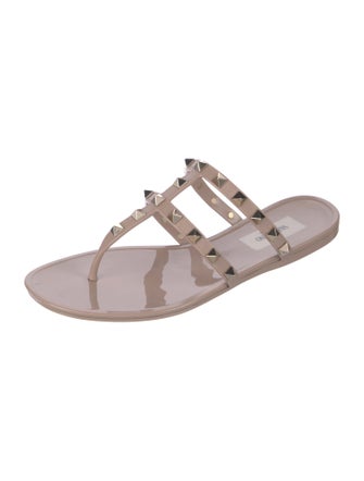 Valentino Rockstud Accents PVC Slides
