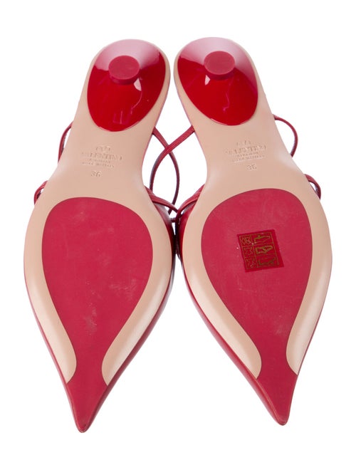 Valentino Rockstud Accents Leather Mules