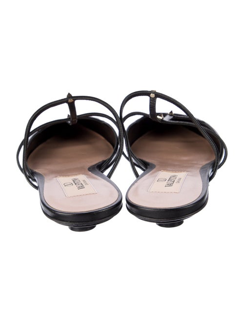Valentino Rockstud Accents Leather Mules