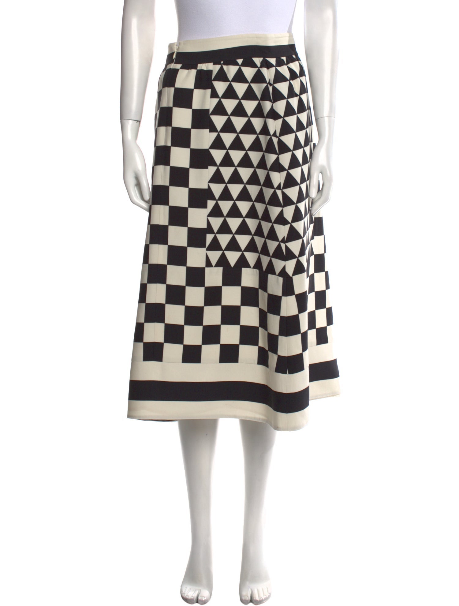 Valentino Virgin Wool Midi Length Skirt