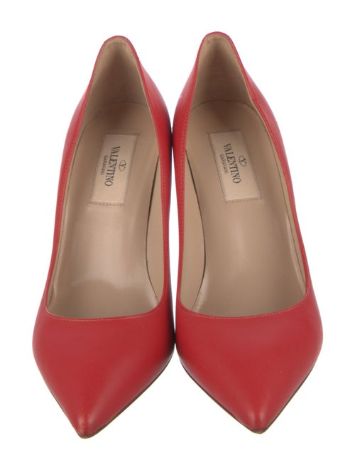 Valentino Rockstud Accents Leather Pumps