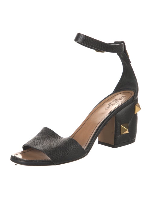 Valentino Rockstud Accents Leather Sandals
