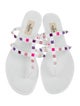 Valentino Rockstud Accents Rubber Slides