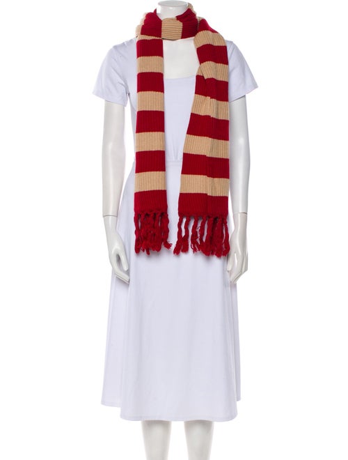 Valentino Wool Striped Scarf