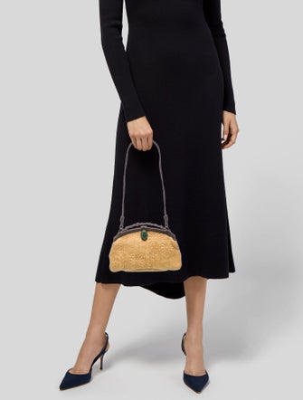 Valentino Raffia Shoulder Bag