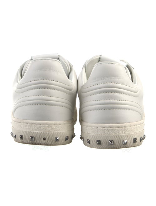 Valentino Rockstud Accents Leather Sneakers