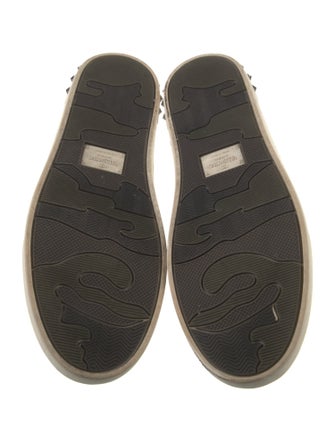 Valentino Rockstud Accents Leather Sneakers