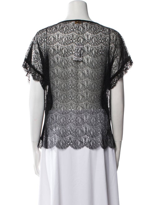 Valentino V-Neck Short Sleeve Blouse