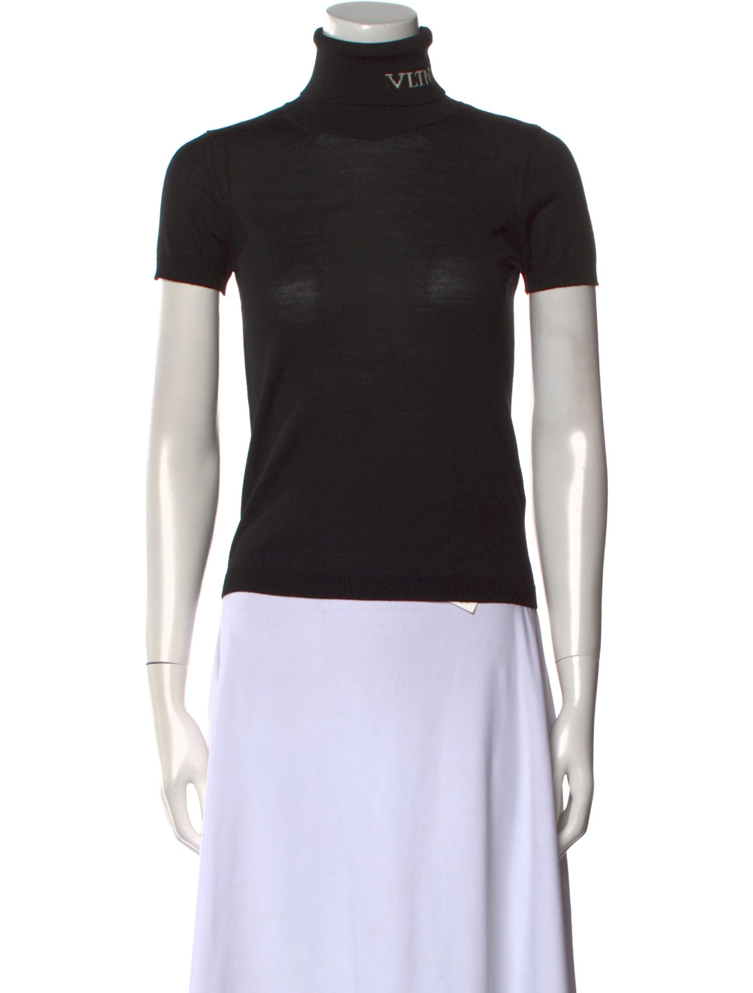 Valentino Virgin Wool Turtleneck Top