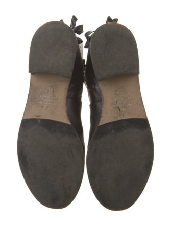Valentino Leather Bow Accents Boots