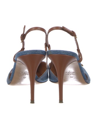 Valentino Denim Slingback Pumps