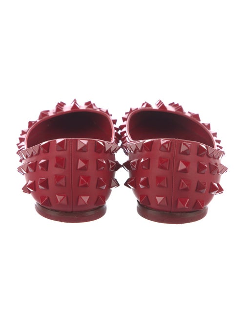 Valentino Rockstud Accents Leather Flats