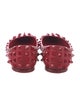 Valentino Rockstud Accents Leather Flats