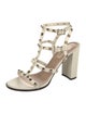 Valentino Rockstud Accents Leather Gladiator Sandals