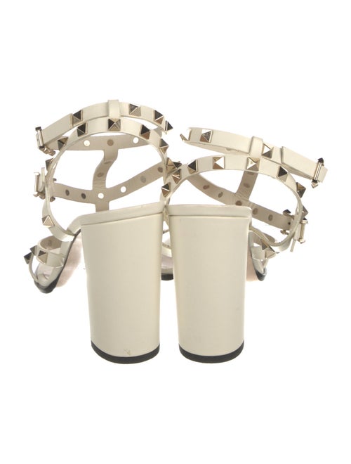 Valentino Rockstud Accents Leather Gladiator Sandals