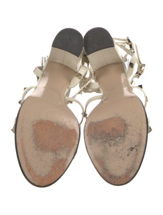 Valentino Rockstud Accents Leather Gladiator Sandals