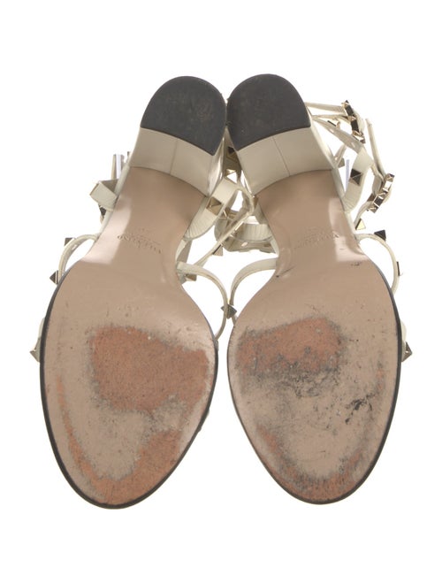 Valentino Rockstud Accents Leather Gladiator Sandals