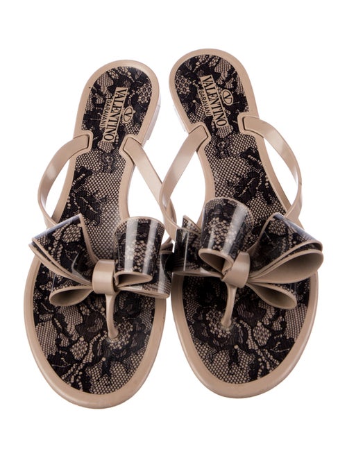 Valentino Rubber Printed Slides