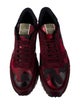 Valentino Rockstud Accents Leather Sneakers