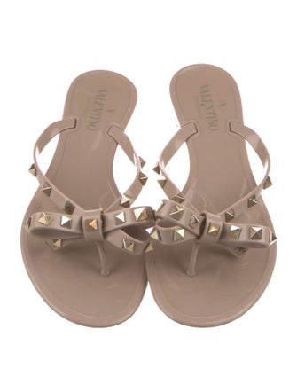 Valentino Rockstud Accents Rubber Flats