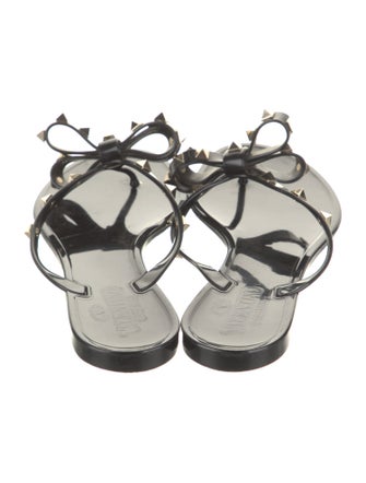 Valentino Rockstud Accents Rubber Flats