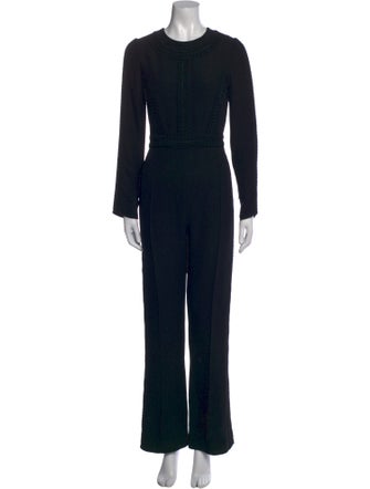 Valentino Silk Crew Neck Jumpsuit