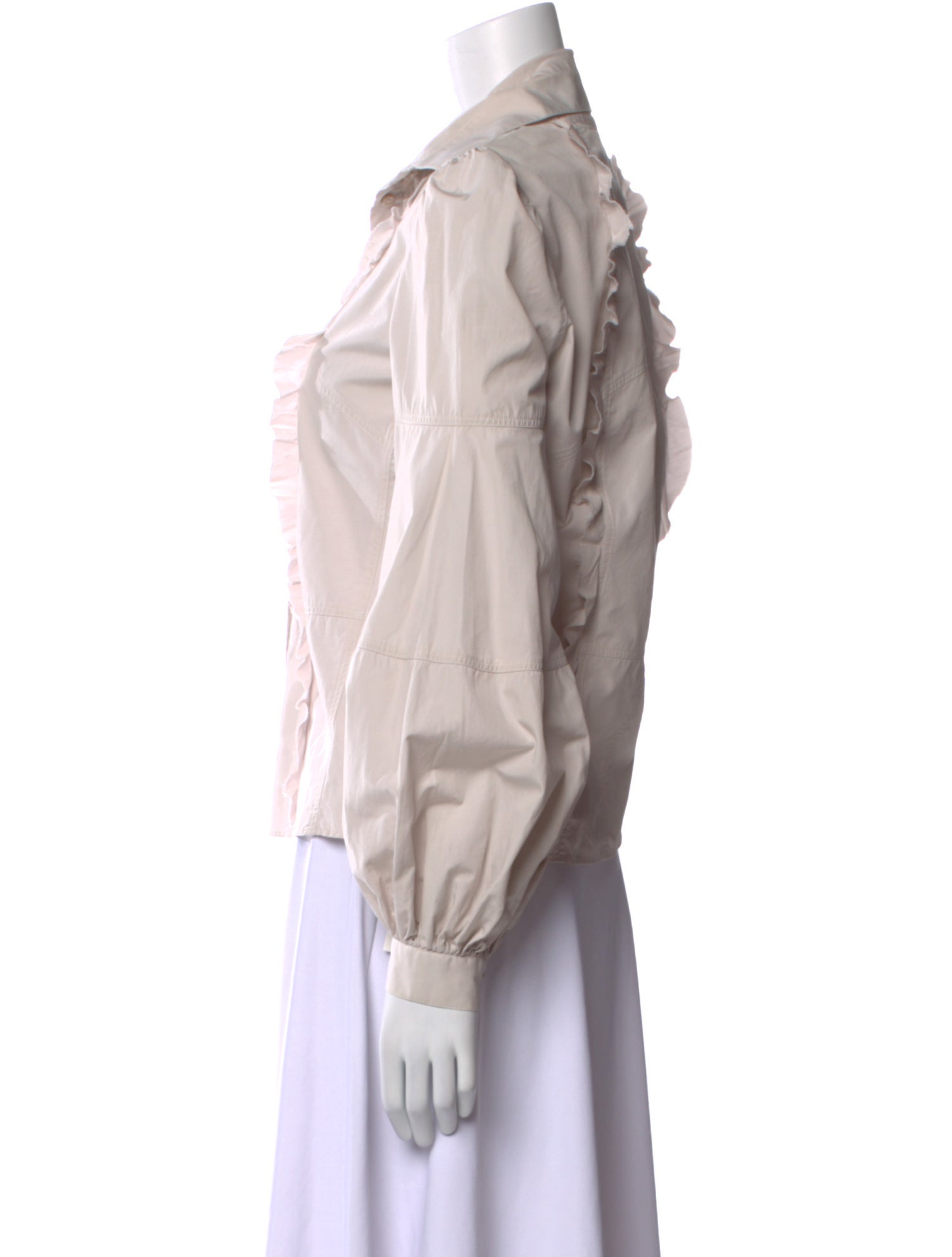 Valentino 2008 Long Sleeve Button-Up Top