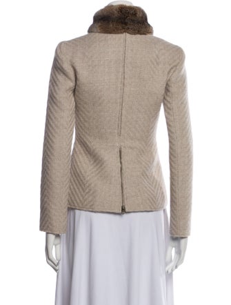 Valentino Wool Striped Blazer