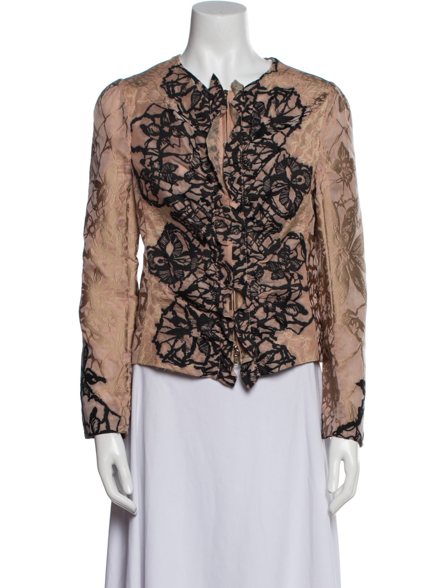 Valentino Floral Print Evening Jacket